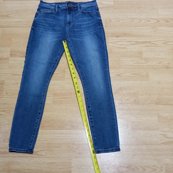 Anne Taylor Loft high rise skinny ankle jeans.  EUC. - Picture 6 of 8